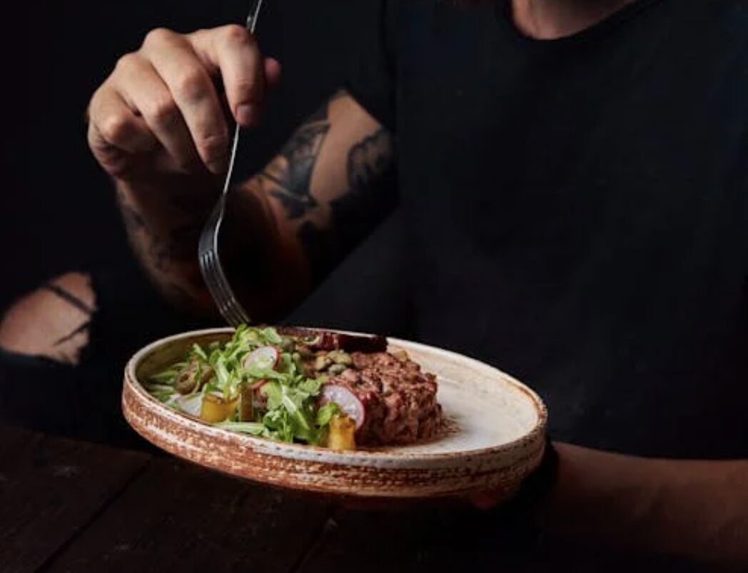 A small plate of food focusing on building good gut health