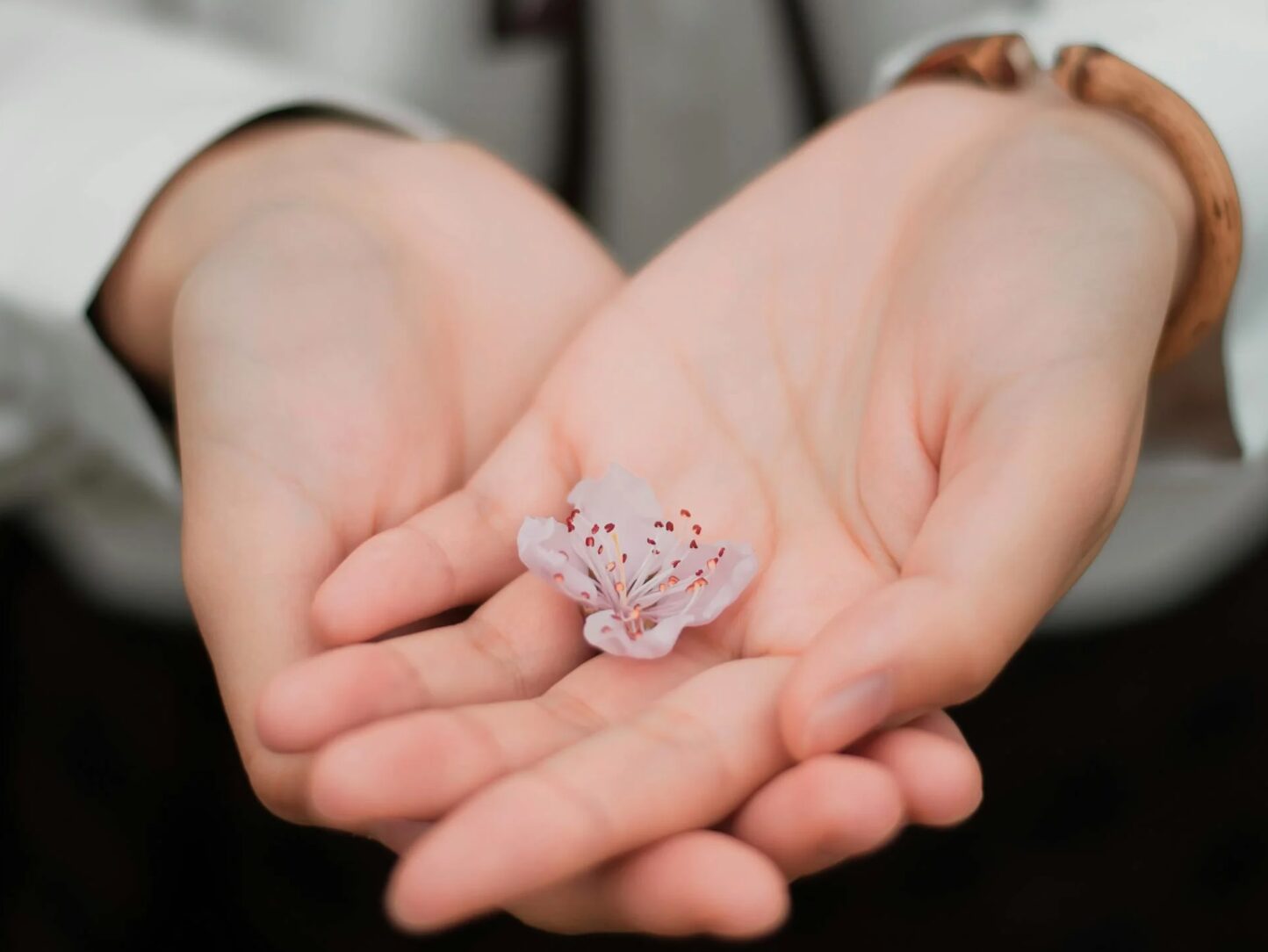 Smooth hands with young good skin